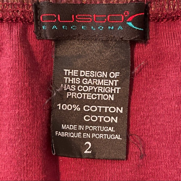 CUSTO Barcelona Vintage ‘90 Art Skirt with Metallic Reflective Pattern - Picture 11 of 12